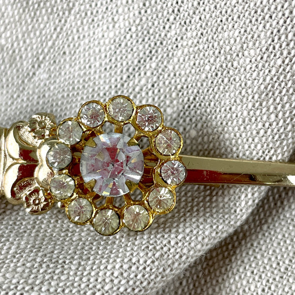 Coro royal crown golden spoon pin - 1940s vintage - NextStage Vintage