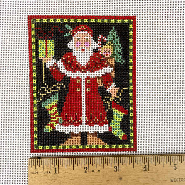 Kelly Clark Norwegian Mini Santa needlepoint canvas KCN-125 - NextStage Vintage