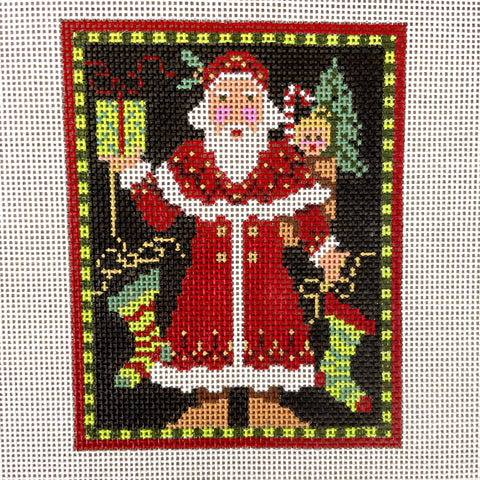 Kelly Clark Norwegian Mini Santa needlepoint canvas KCN-125 - NextStage Vintage