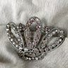 Impressive sterling crown brooch - 1920s vintage - NextStage Vintage