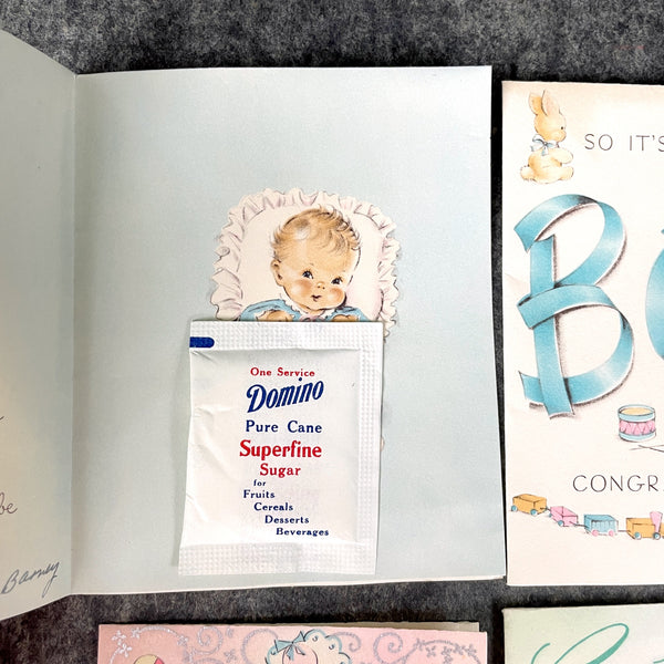 Baby and wedding vintage greeting cards - set of 17 - NextStage Vintage