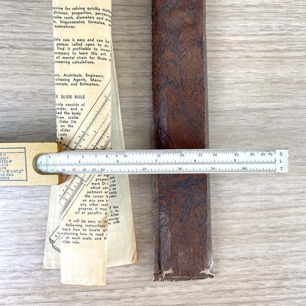 Dietzgen 1767P National wood slide rule - vintage school/office - NextStage Vintage