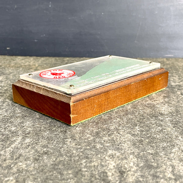 1976 Fenway Park Green Monster piece - Jimmy Fund paperweight