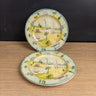 222 Fifth Porter's Village Dessert Salad Plates 8 1/4" Set of 2 - NextStage Vintage
