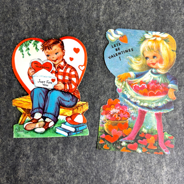 23 vintage swap valentines unused with envelopes - 1960s vintage