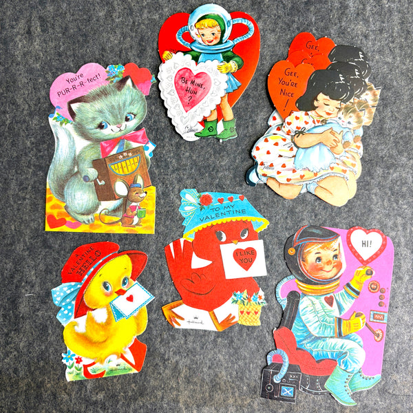 23 vintage swap valentines unused with envelopes - 1960s vintage