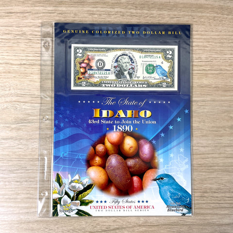 New England Mint colorized Idaho $2 bill - 2003 bill - NextStage Vintage