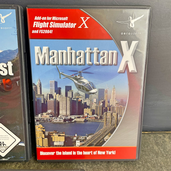 FlightSim Commander 9, Manhattan X and Lukla X for Flight Simulator X or FS 2004