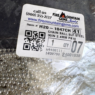 30 Silver Plated Ball Chains 2.4mm – 18", 24", 30" – Fire Mountain Gems - NextStage Vintage
