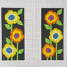 Needledeeva Floral Reader Case needlepoint canvas #306B - NextStage Vintage