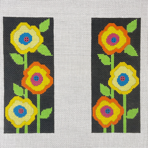 Needledeeva Floral Reader Case needlepoint canvas #306B