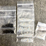 3mm bicone crystal beads Swarovski? - 343 pcs - jet & crystal - estate destash - NextStage Vintage