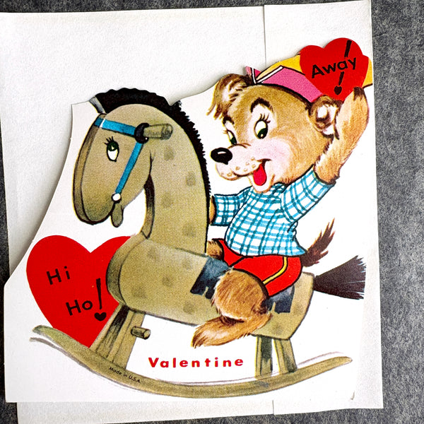 1960s swap valentines with envelopes - set of 4 - unused