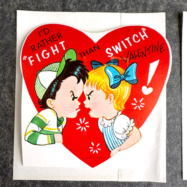 1960s swap valentines with envelopes - set of 4 - unused - NextStage Vintage