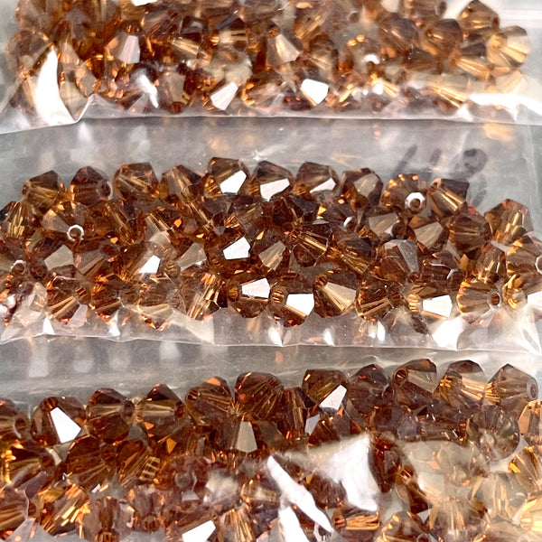 Swarovski 5301 4mm bicone crystal beads - 720 pcs - forest mix - estate destash