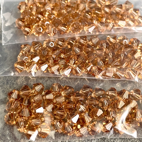 Swarovski 5301 4mm bicone crystal beads - 720 pcs - forest mix - estate destash