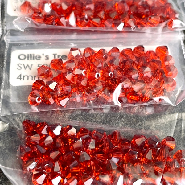 Swarovski 5301 4mm bicone crystal beads - 720 pcs - fall colors