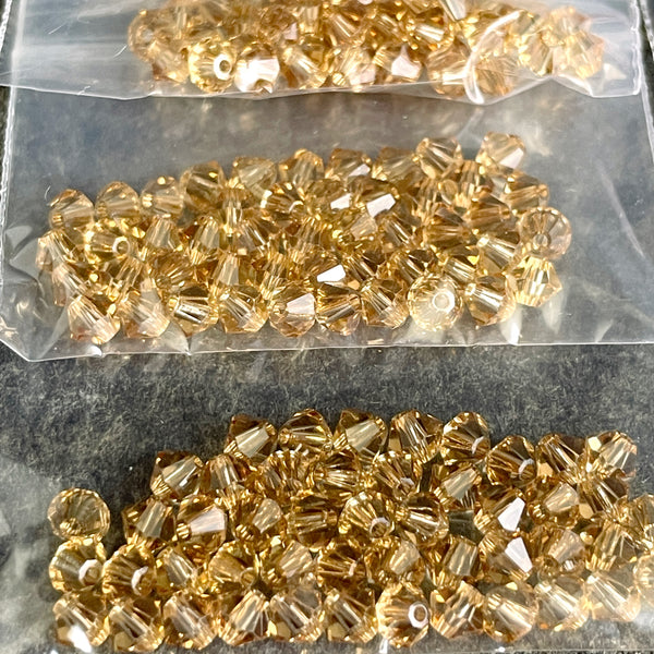 Swarovski 5301 4mm bicone crystal beads - 720 pcs - fall colors