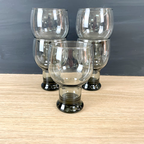Federal Glass Sundown beer glassses - set of 5 - 1970s vintage - NextStage Vintage