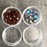 30 vintage Swarovski 5101 faceted crystal tablet beads – 10mm - two color destash lot - NextStage Vintage