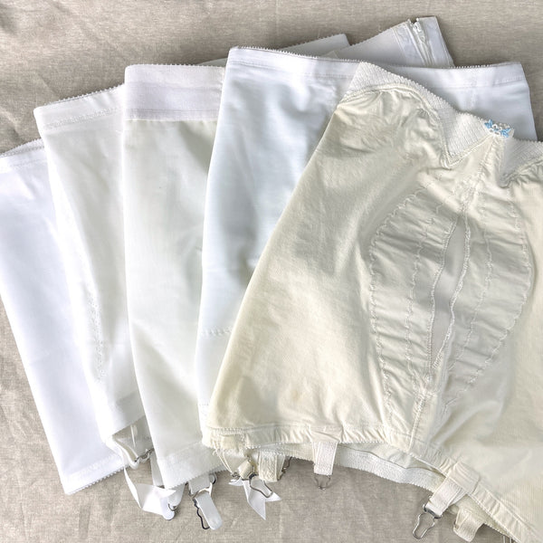 1970s girdles with garters - set of 5 - size 30 - NextStage Vintage