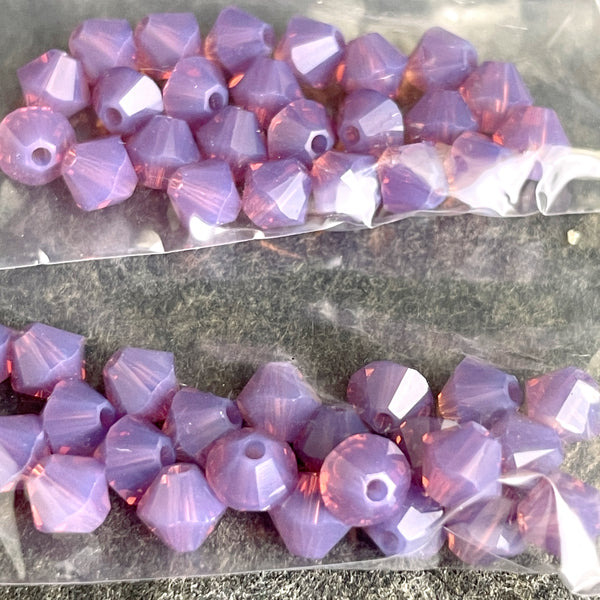 5mm bicone crystal beads Swarovski? - 288 pcs - muted rainbow