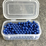 6mm round dark lapis crystal pearls Swarovski? - 300 pc - estate destash - NextStage Vintage