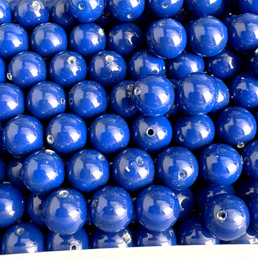 6mm round dark lapis crystal pearls Swarovski? - 300 pc - estate destash - NextStage Vintage