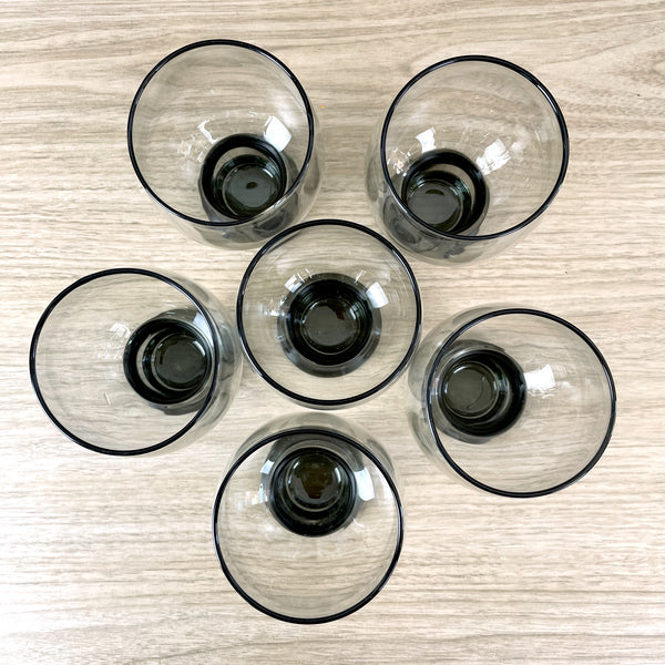 Federal Glass Sundown beer glassses - set of 6 - 1970s vintage