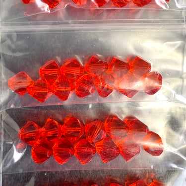 140pc 6mm bicone crystal beads lot Swarovski? – hyacinth – destash sale - NextStage Vintage