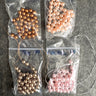 6mm round crystal pearls Swarovski? - 189 pc - warm colors - estate destash - NextStage Vintage