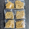 6mm round crystal pearls Swarovski? - 300 pc - gold - estate destash - NextStage Vintage