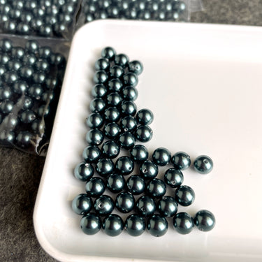 6mm round crystal pearls Tahitian-look - lot of 300 - Swarovski? - NextStage Vintage