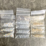 6mm round crystal beads Swarovski? - 120 pcs - light colors - estate destash - NextStage Vintage