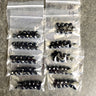 6mm round crystal beads Swarovski? - 120 pcs -  jet black - estate destash - NextStage Vintage