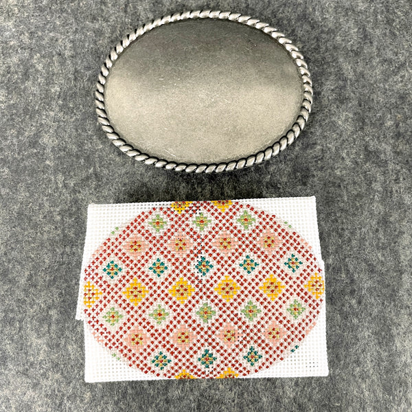 Belt Buckle kit needlepoint canvas #70544 - NextStage Vintage