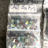 Swarovski 8mm bicone crystal beads 5301 / 5328 -  96 pc - crystal AB satin, crystal AB2Xi - NextStage Vintage