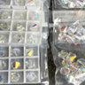 Swarovski 8mm crystal AB bicone crystal beads 5301/5328 - lot of 96 - destash lot - NextStage Vintage