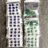 Swarovski 8mm bicone crystal beads 5301 / 5328 -  96 pc - purple velvet, turmaline - NextStage Vintage