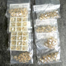 Swarovski 8mm bicone crystal beads 5301 / 5328 -  96 pc - crystal golden shadow - NextStage Vintage