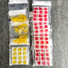 Swarovski 8mm bicone crystal beads 5301 / 5328 -  96 pc - light siam, sunflower - NextStage Vintage