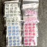 Swarovski 8mm bicone crystal beads - blue shade, rose, rosaline, light sapphire - 96 pcs - NextStage Vintage