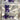 8mm round crystal beads - Swarovski? - 96 pcs - smoky blue and purples - NextStage Vintage
