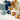 8mm round crystal beads - Swarovski? - 96 pcs - smoky blues and topazes - NextStage Vintage