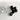 8mm round crystal beads - Swarovski? - 96 pcs - jet and crystal - NextStage Vintage