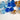 8mm round crystal beads - Swarovski? - 96 pcs - blue and topaz - NextStage Vintage