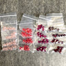 8mm round crystal beads - Swarovski? - 96 pcs - pinks and reds - NextStage Vintage