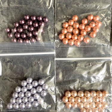 8mm round crystal pearls multicolor assortment - Swarovski? - 200+ pcs - NextStage Vintage