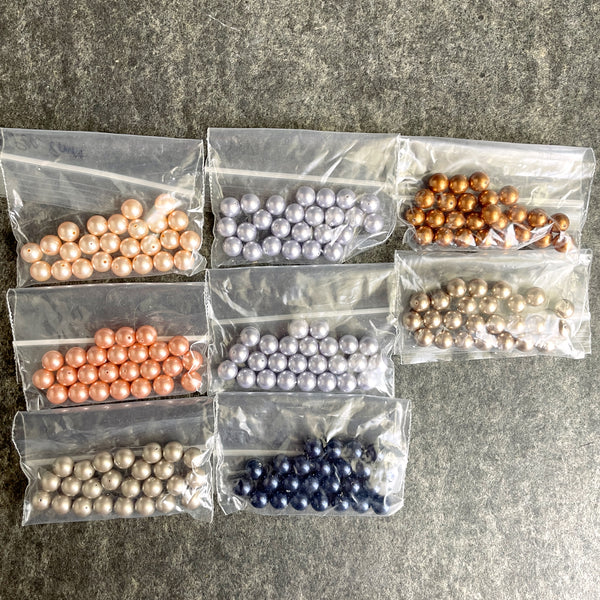 8mm round crystal pearls multicolor assortment - Swarovski - 200+ pcs