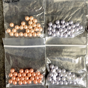 8mm round crystal pearls multicolor assortment - Swarovski - 200+ pcs - NextStage Vintage